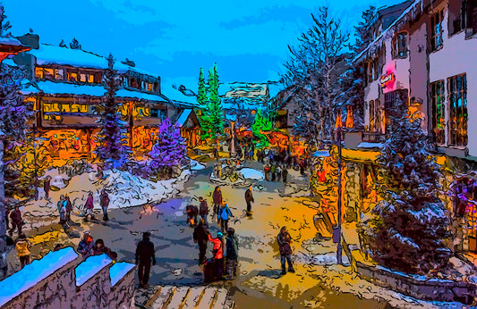 Summit View – Sunset Over the Lift