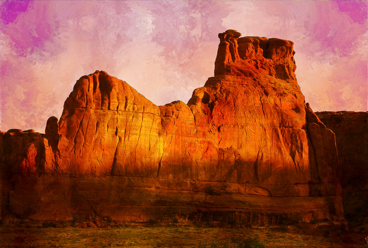 Sunset Stone – Arches in Flame