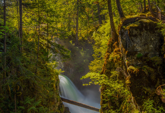 Lit Waterfall 9