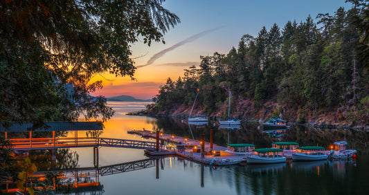Coastal Cove At Sunset