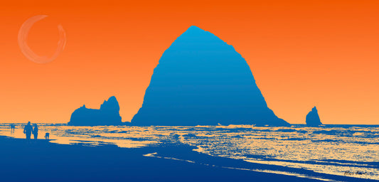 Coastal Eclipse – Haystack in Contrast