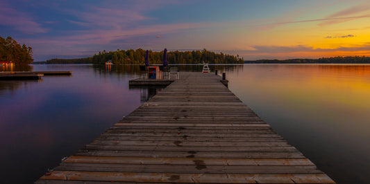 Footprints At The Dock