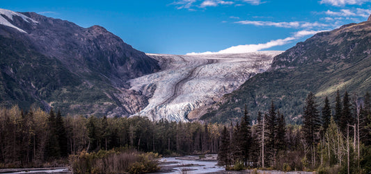 Glacier Through the Valley