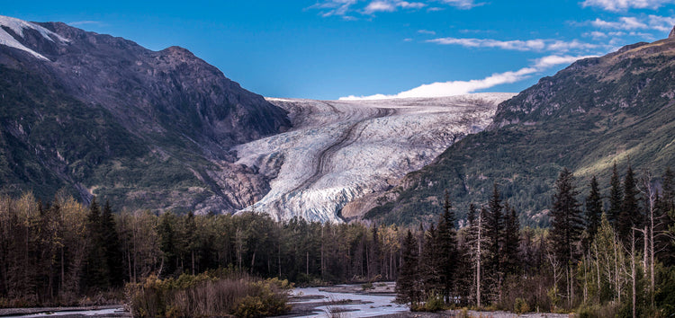Glacier Through the Valley