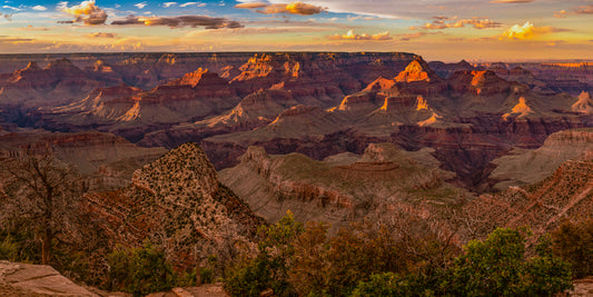 Golden Hour Over Grand Canyon
