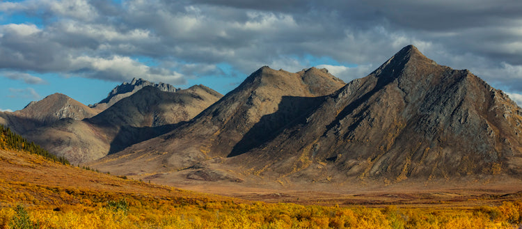 Golden Light on Jagged Peaks