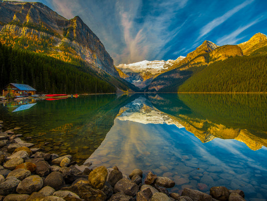 Golden Reflections at the Lake