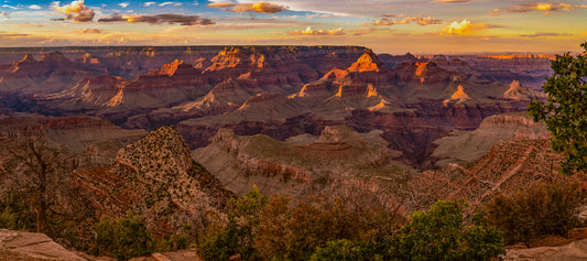 Grand Canyon Sunset with Fiery Sky