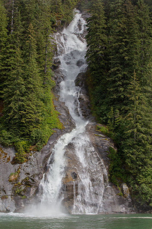 Into Tracy Fjord Waterfall