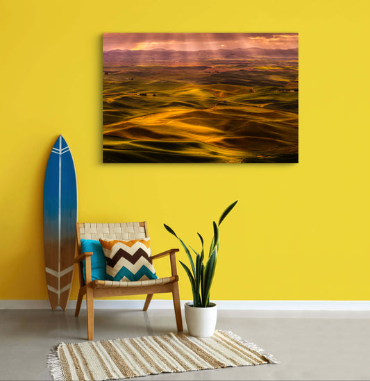 Palouse Sunrise on The Wheat Fields