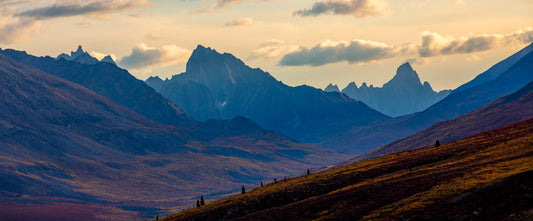Peaks in the Evening Glow
