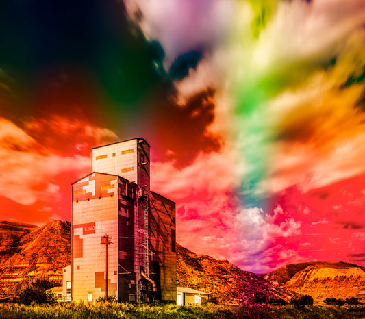 Prairie Blaze – Sky Over the Silo