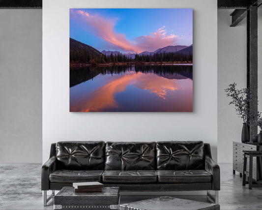 Rockies Lake Reflection