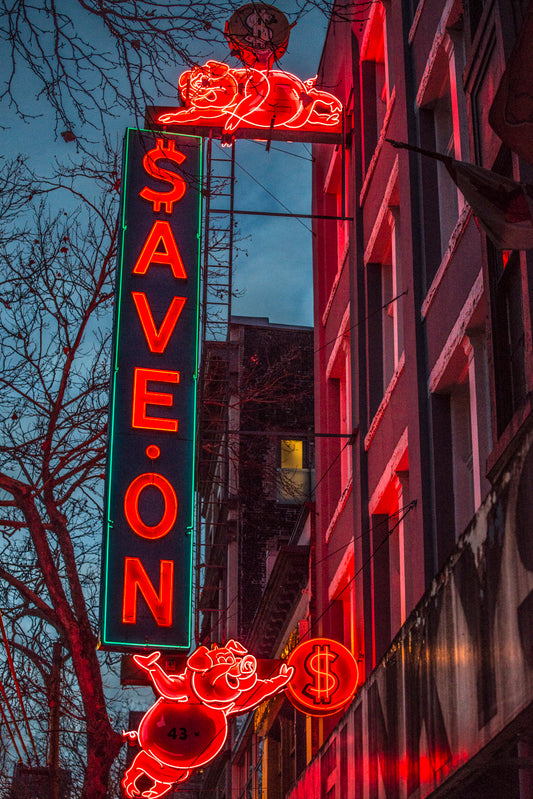 Save-On Neon – Piggy Parade
