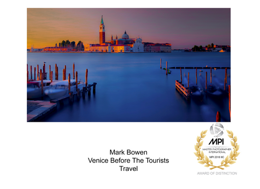 Award Venice before the tourists