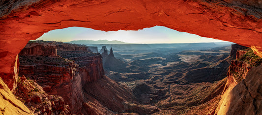 Sunrise View through Mesa Arch