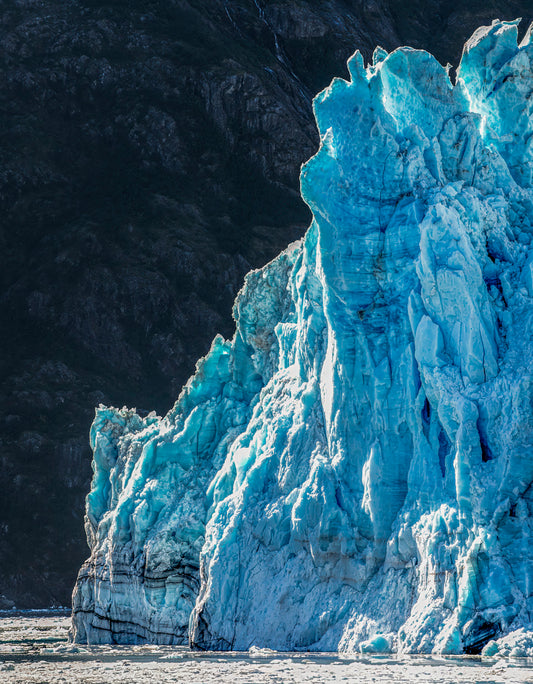 Towering Blue Glacier Wall