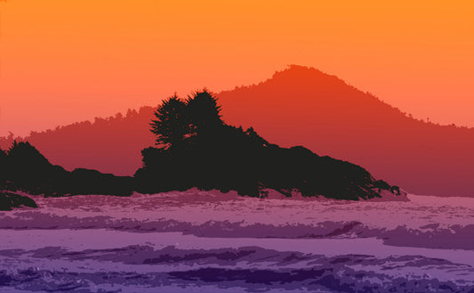 Violet Shore – Dusk Over Island Pines