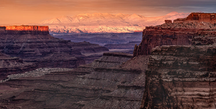 sunset in the canyon