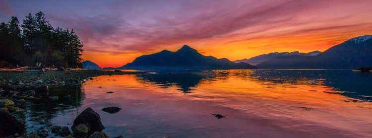 The cove at sunset