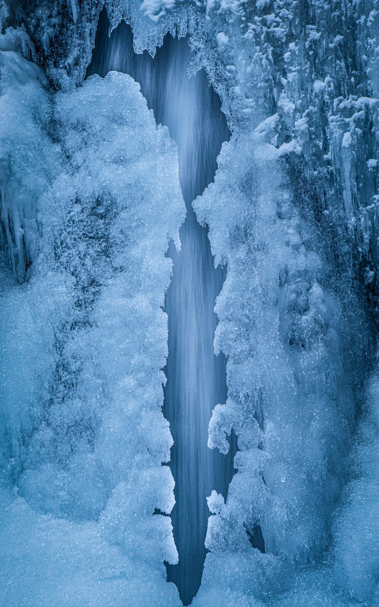 frozen waterfall