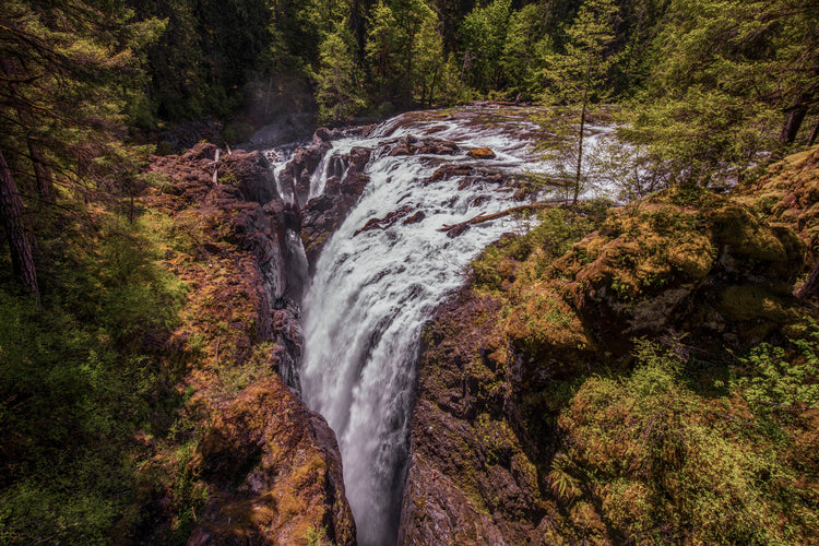 Island waterfall